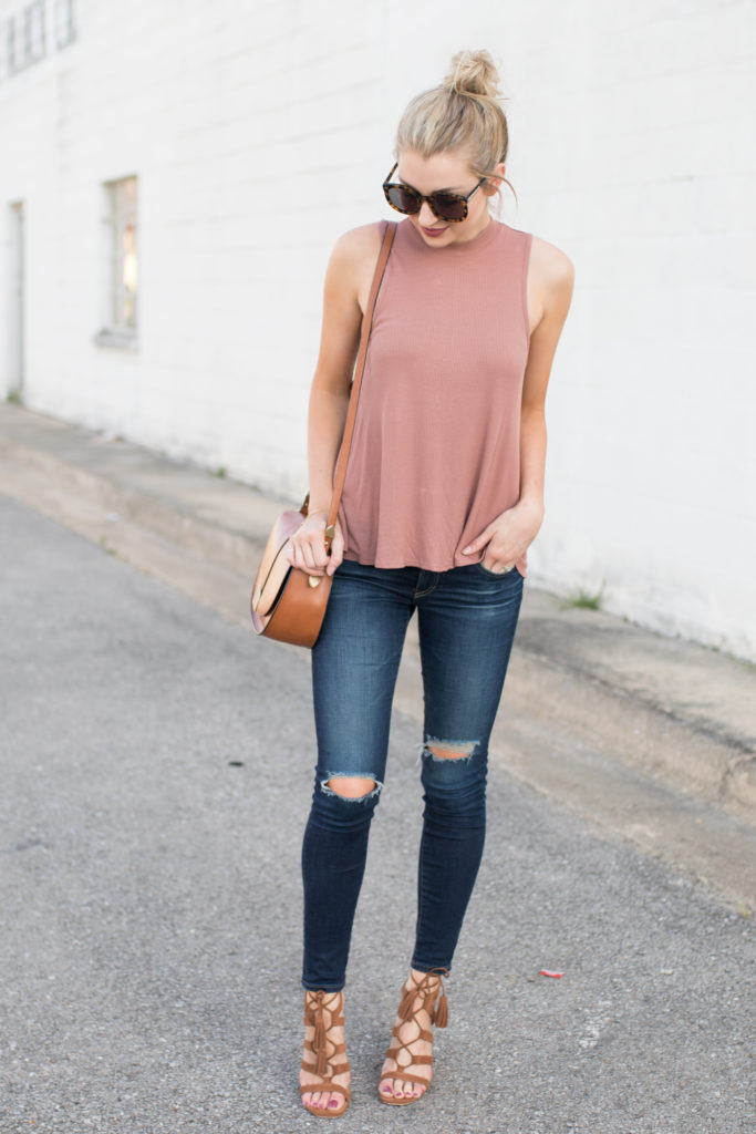 summer style + distressed denim
